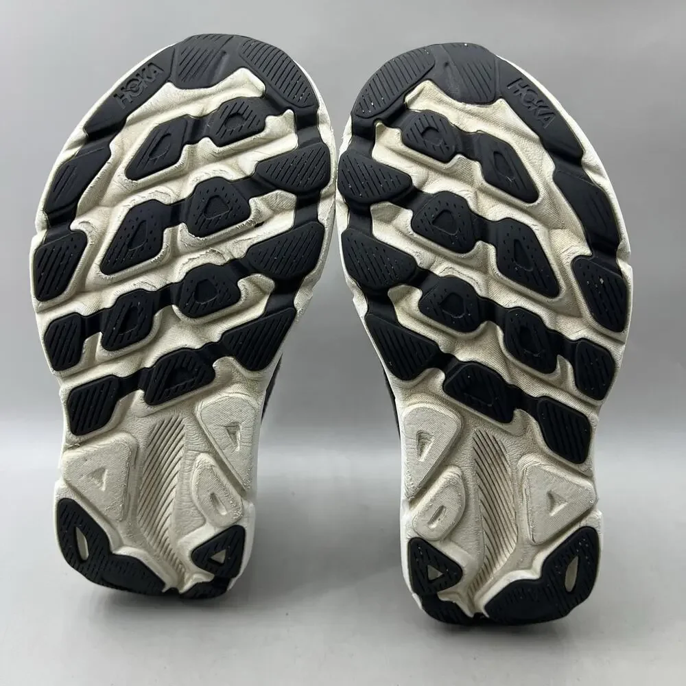 Hoka One One Clifton 9 Running Shoes Women Size 8 B Black Mesh Comfort Sneakers